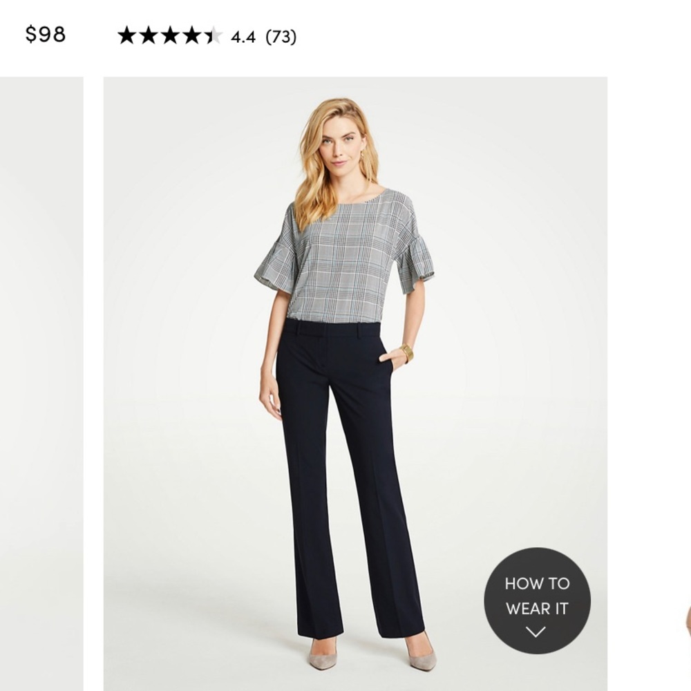 Ann Taylor Trouser Pant in Kate fit (Curvy)